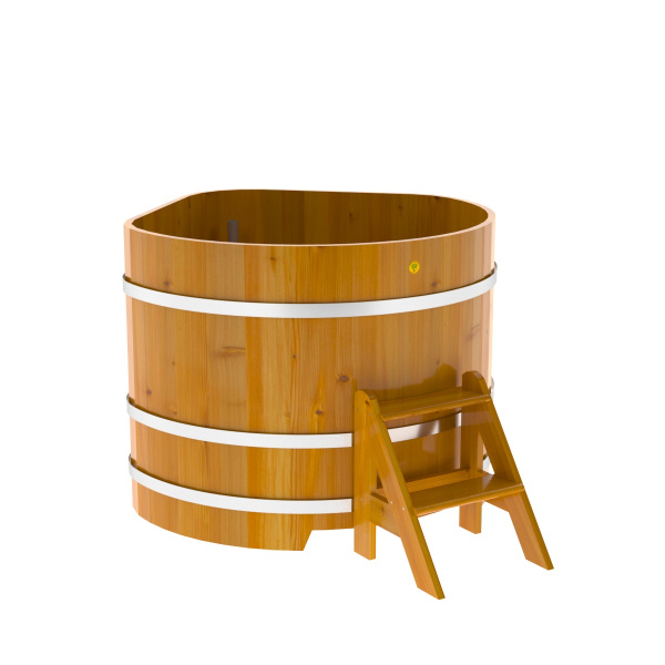 Купель угловая BentWood из лиственницы 1,19x1,19