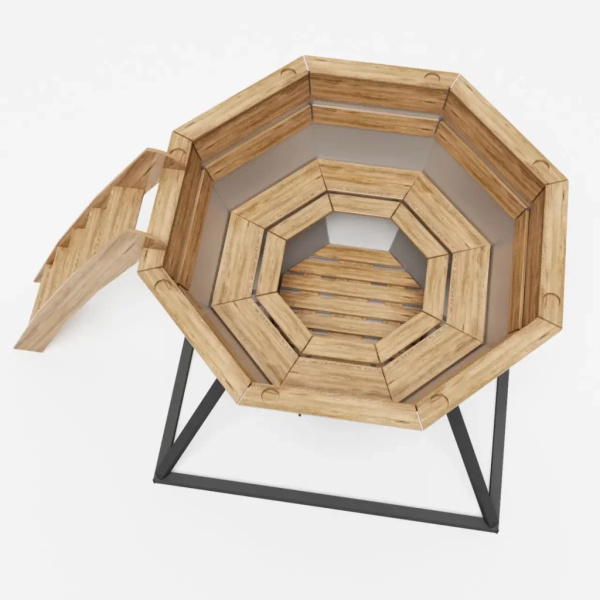 Спачан банный чан черный металл 2000мм